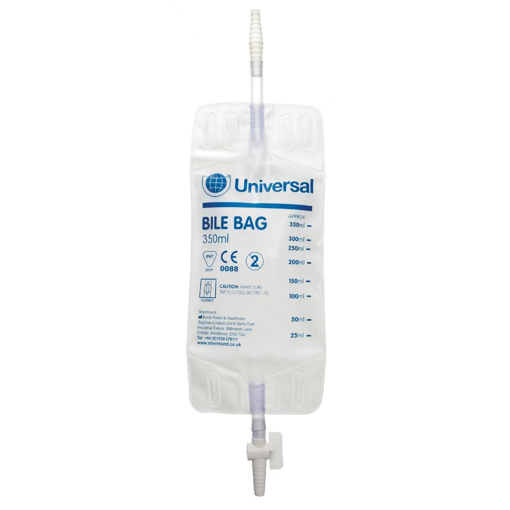 350 ml sterile galleoppsamlingsposer med Ryles/Kehrs-kobling