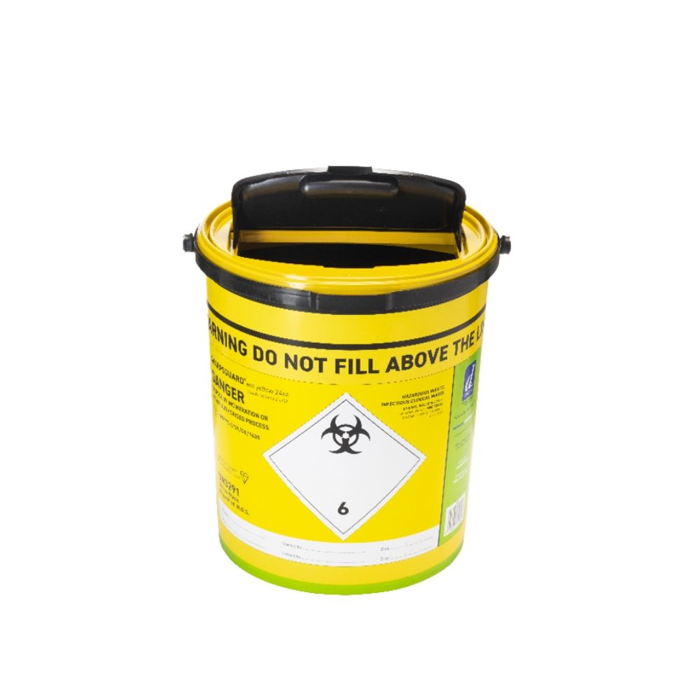 24L Sharpsguard Yellow Sharps Bin Extra Access