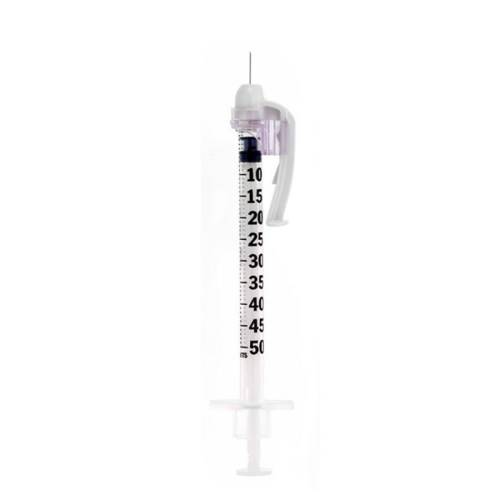 0,5 ml 30 g 8 mm BD Safety Glide injekční stříkačka a jehla u100