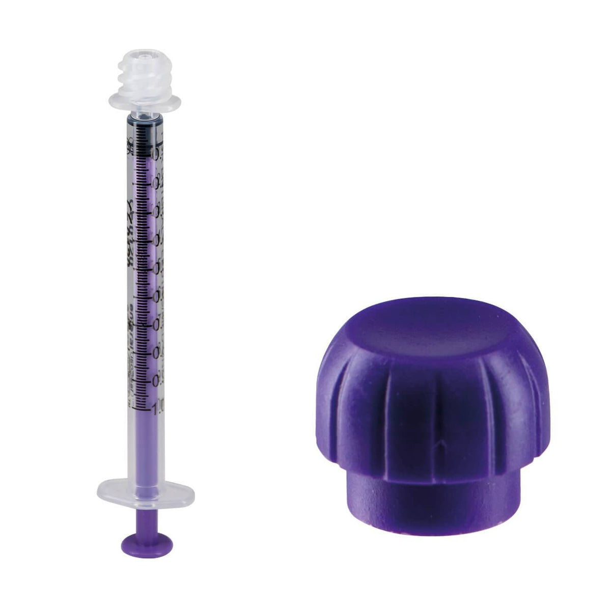1ml ENFit Niedrigdosis ISOSAF Einweg-Spritze & Druckpassende Kappe