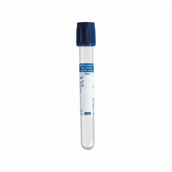 Tuburi de colectare a sângelui BD Vacutainer Trace Element 6ml K2 EDTA
