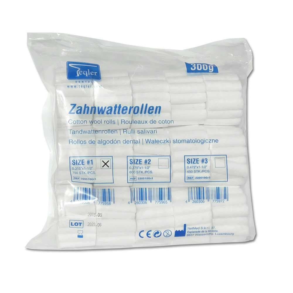 1,2 cm rolky dentální bavlny, balení 450 ks