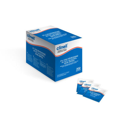 Clinell 2% chlorhexidin v 70% alkoholu ubrouscích na pleť x 200
