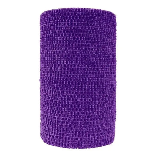 10cm x 4.5m Cohesive Elastic Purple Bandage