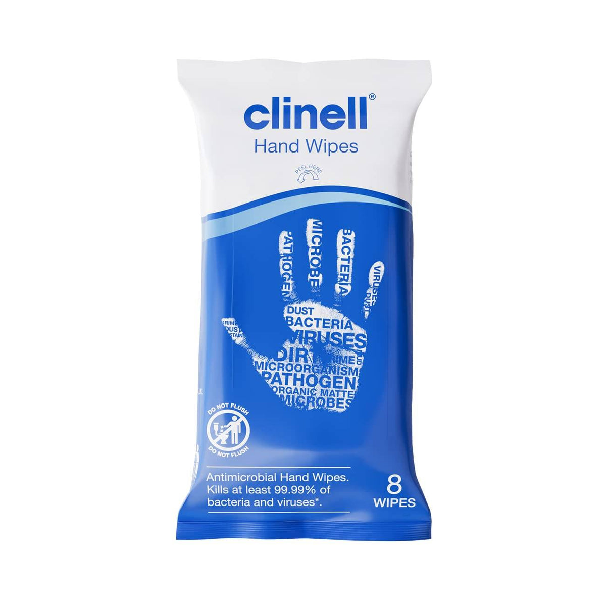 Balení ubrousků Clinell po 8 kusech