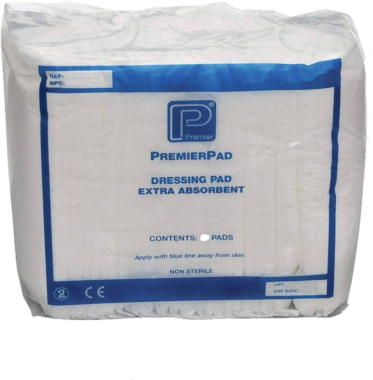 PremierPad nesterilní převazy na rány 20 cm x 20 cm Balení po 25 ks