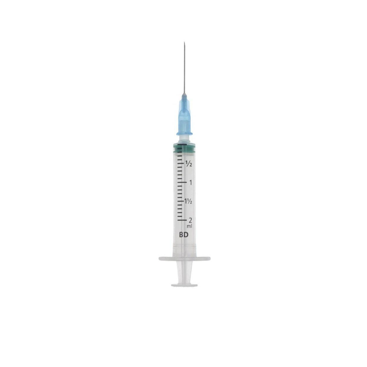 2ml/cc syringe with blue 23 gauge x 20