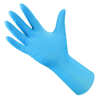 ASAP X-tra Thick X-Tended Blue Nitrile Gloves Box of 50
