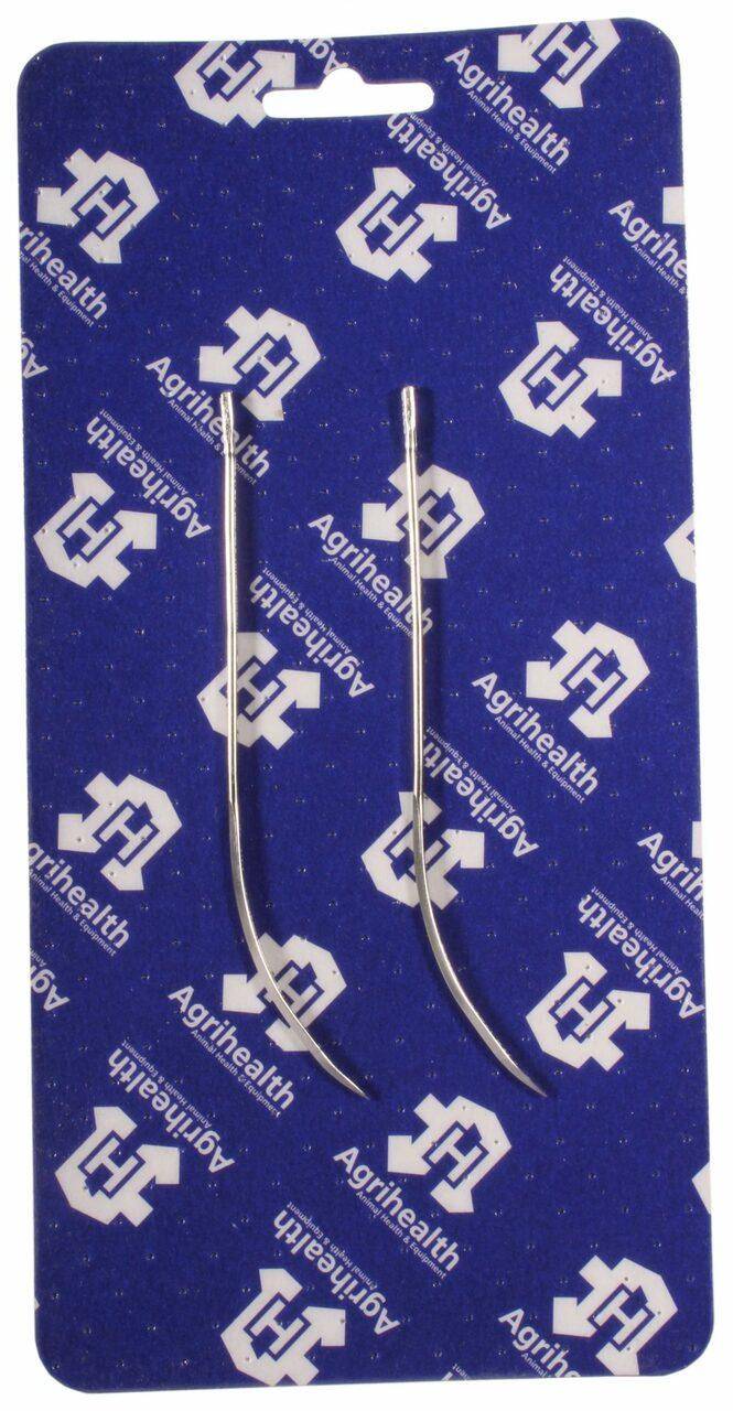 Pack of 2 Agrihealth 5-inch half curved suture needles for tape
