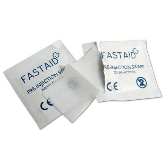 Fast Aid pre-injection swabs 70% IPA alcohol