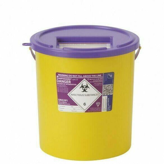 Coș Sharpsguard Purple Cyto Sharps de 22 litri