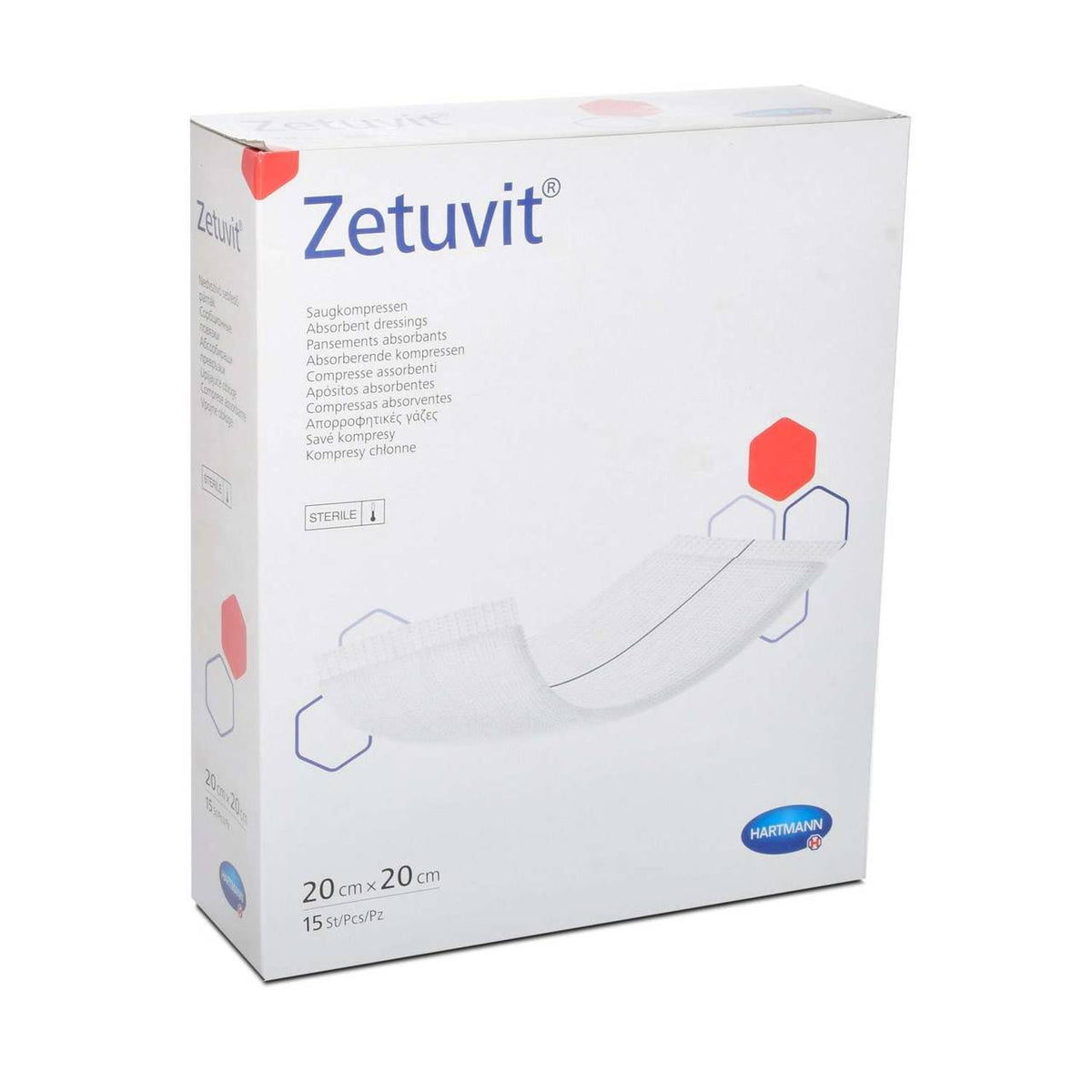 Comprese absorbante sterile 20 x 20 cm