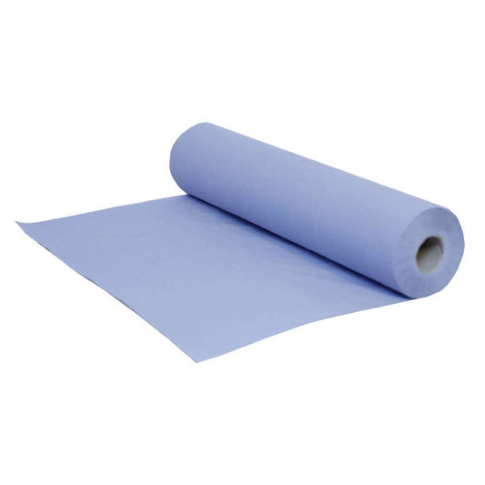 Rolă de canapea PRO de 50 cm x 40 m, 2 straturi, albastru reciclat, 100 de foi