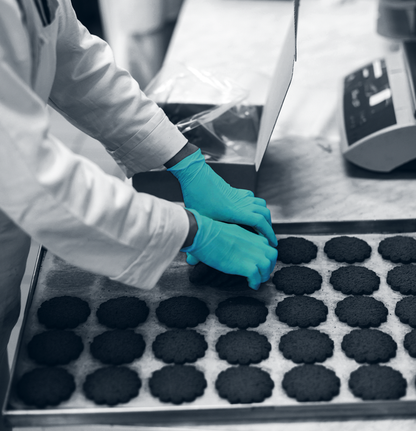 Unigloves Opal Pearl Nitrile Aqua Gloves Box 100 kappaletta