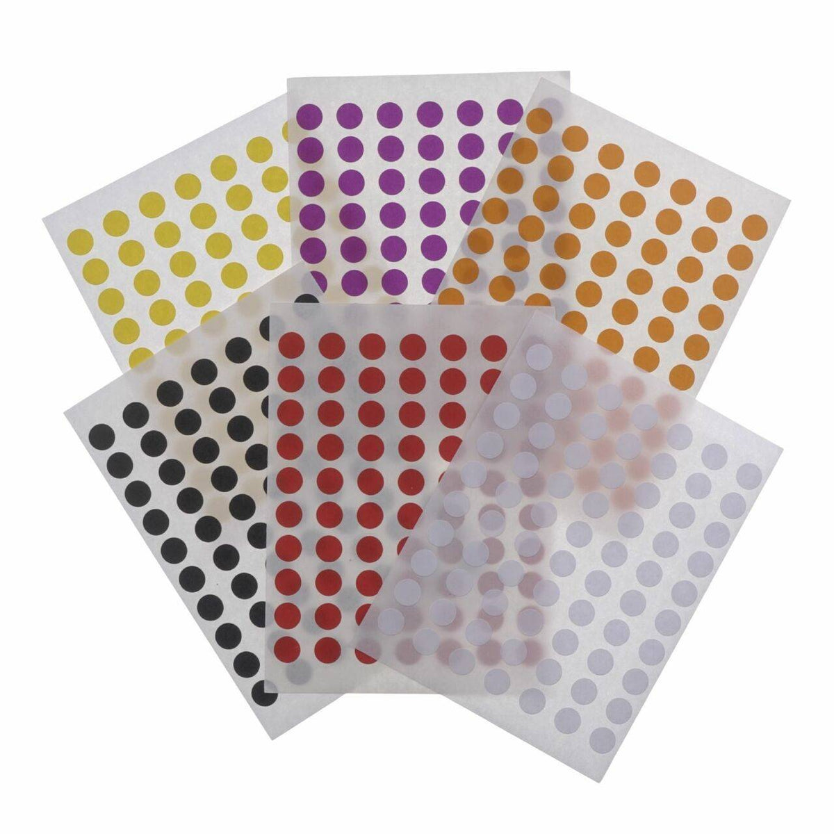 List barevných identifikačních nálepek 70 x 8 mm