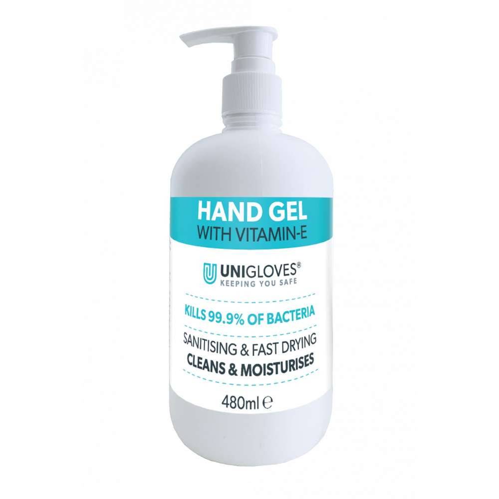 Unigloves gel na ruce s vitamínem E 480 ml