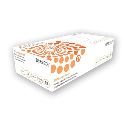 Unigloves Orange Pearl Nitrile Rukavice