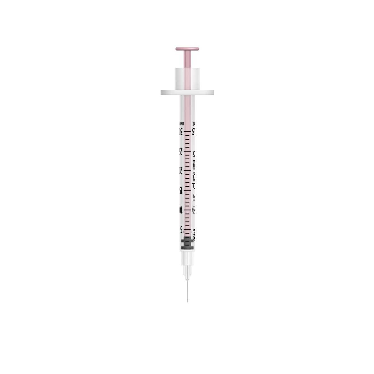 0,3 ml 8 mm 31 g Seringă și ac Unisharp u100