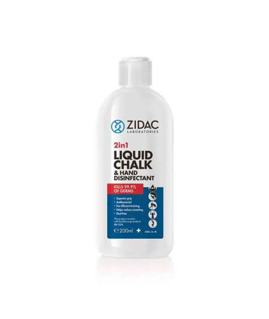 200ml Zidac 2w1 Płynna kreda i środek do dezynfekcji rąk